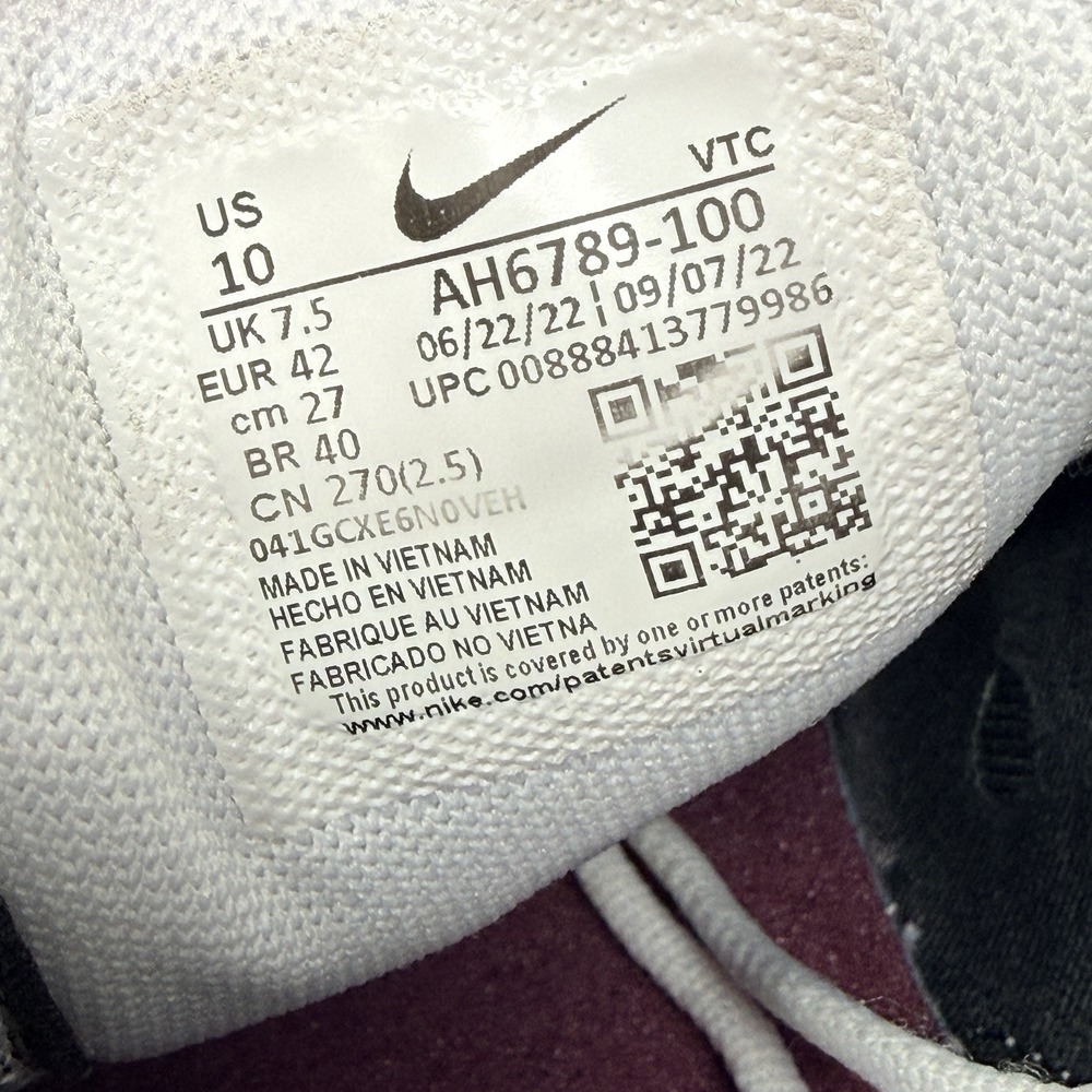Nike Air Max 270 Womens Size 10 White Black Athletic Running Shoes AH6789-100 - Picture 9 of 9